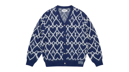 Palace Hairy Heart Knit Blue