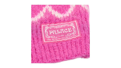 Palace Hairy Heart Knit Pink