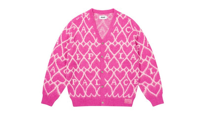 Palace Hairy Heart Knit Pink