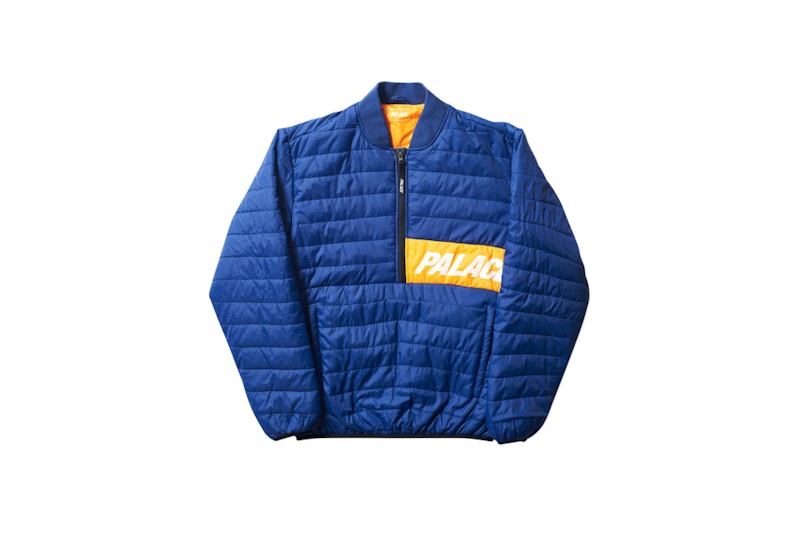 Palace Half Zip Packer Blue/Orange