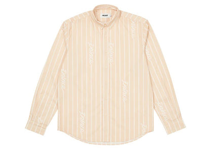 Palace Hand Stripe Shirt Tan