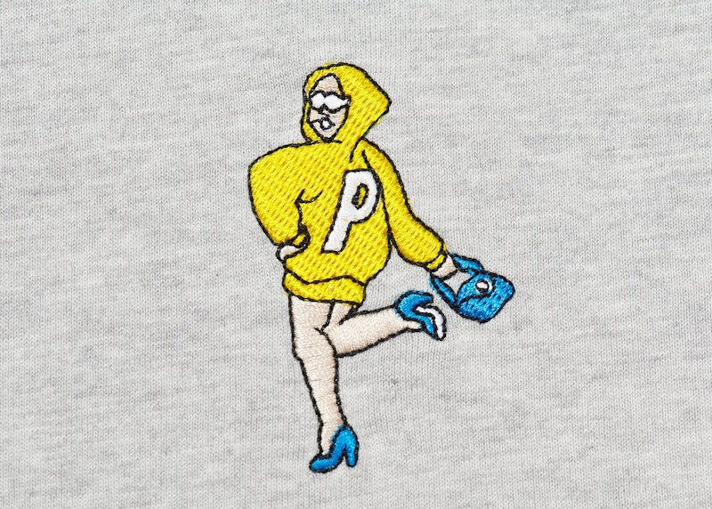 Palace Handbag T-shirt Grey Marl