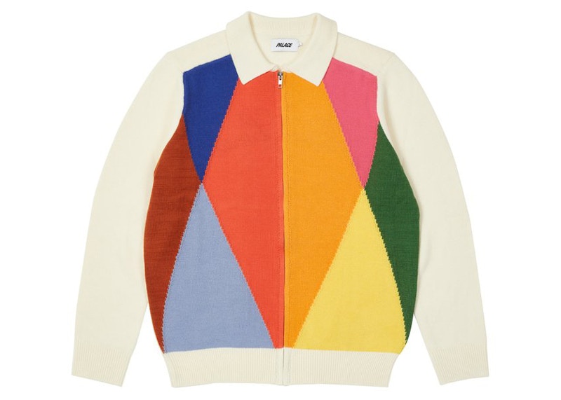 Palace Harlequin Knit White