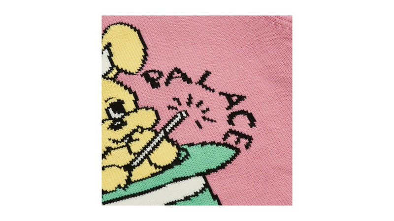 Palace Hat Trick Knit Pink