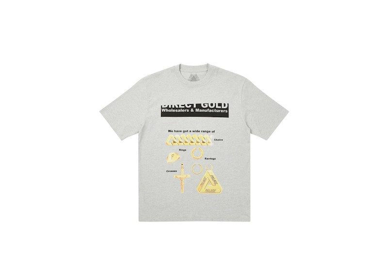 Palace Hatton T-shirt Grey Marl