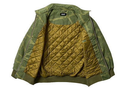 Palace Heavy Canvas Bomber Jacket Deep Green
