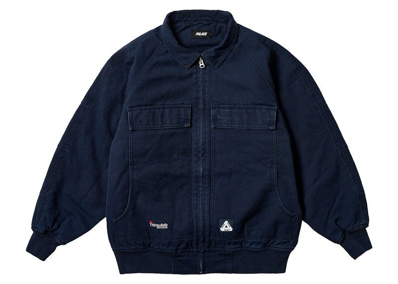 Palace Heavy Canvas Bomber Jacket Navy