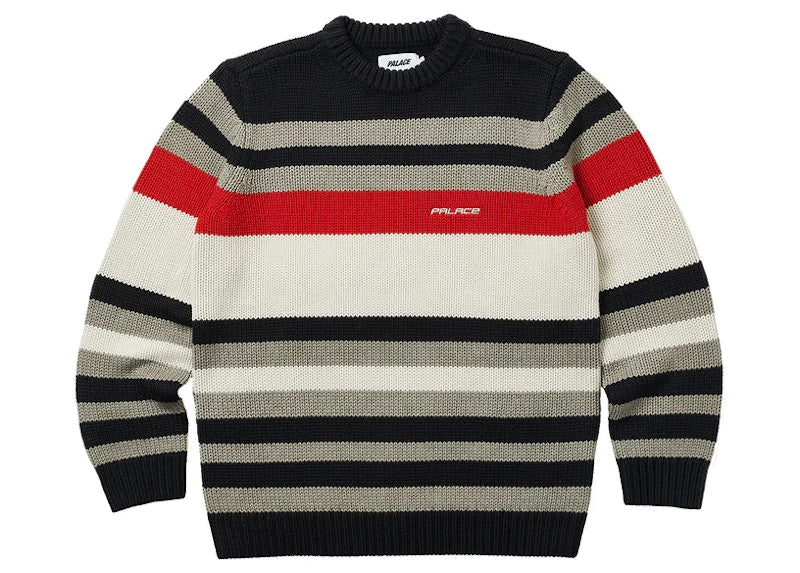 Palace Heavy Stripe Knit Navy