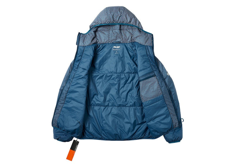 Palace Hexagon Pertex Quilted Jacket Blue