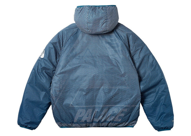 Palace Hexagon Pertex Quilted Jacket Blue