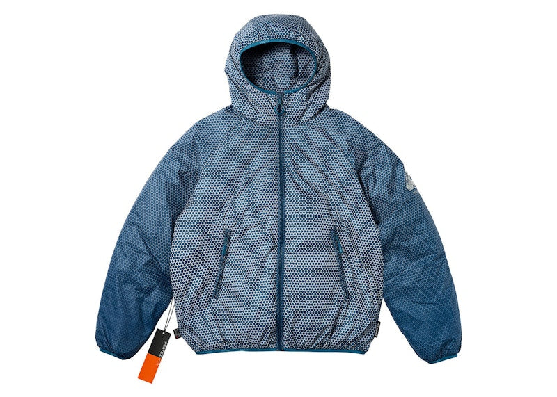 Palace Hexagon Pertex Quilted Jacket Blue