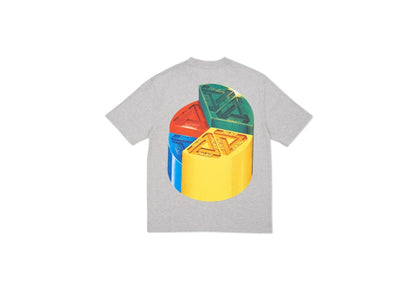 Palace Hi-Chart T-shirt Grey Marl