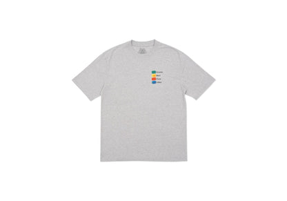 Palace Hi-Chart T-shirt Grey Marl