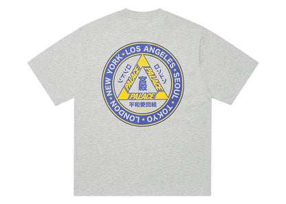 Palace Hi Ya T-Shirt Grey Marl