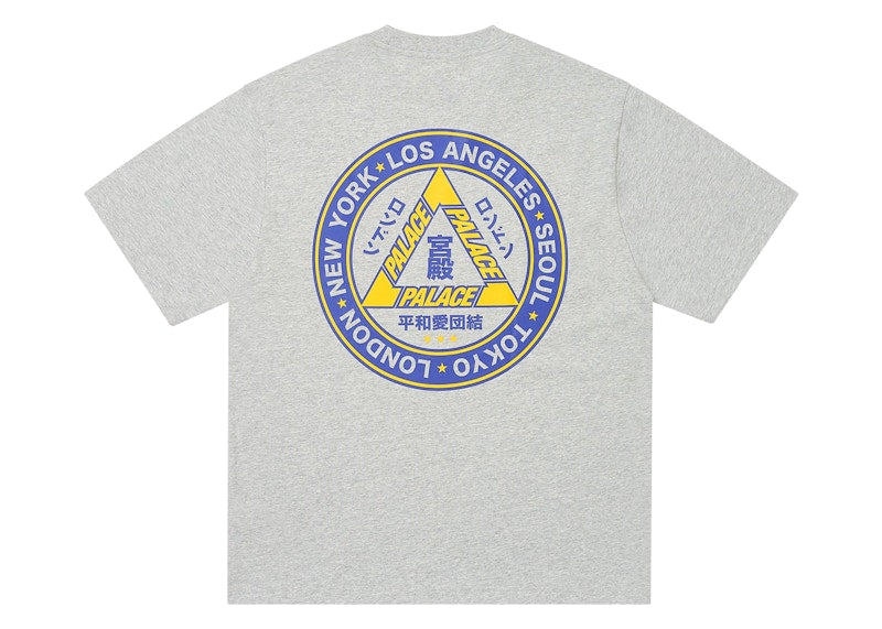 Palace Hi Ya T-Shirt Grey Marl