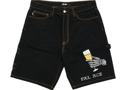 Palace Hippy Salute Denim Shorts Black