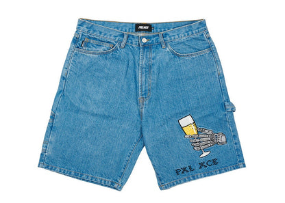 Palace Hippy Salute Denim Shorts Stone Wash