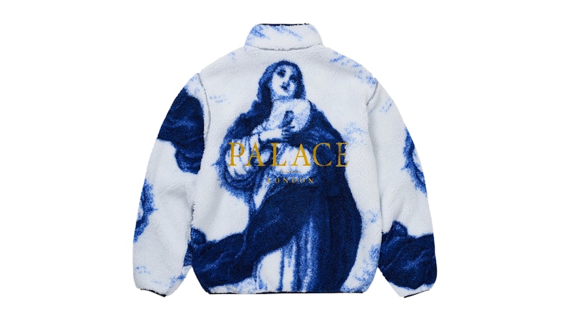 Palace Holy Grail Funnel Fleece White