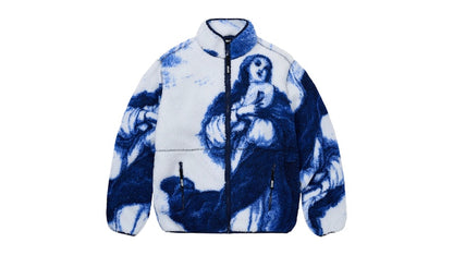 Palace Holy Grail Funnel Fleece White