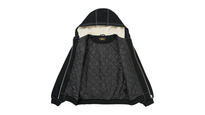 Palace Hooded Sherp Jacket Black Stone Wash