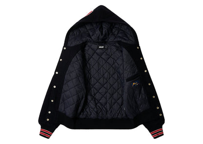 Palace Hooded Varsity Jacket Navy