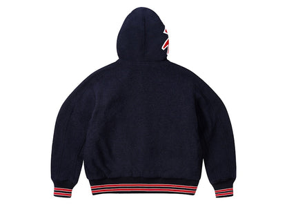 Palace Hooded Varsity Jacket Navy