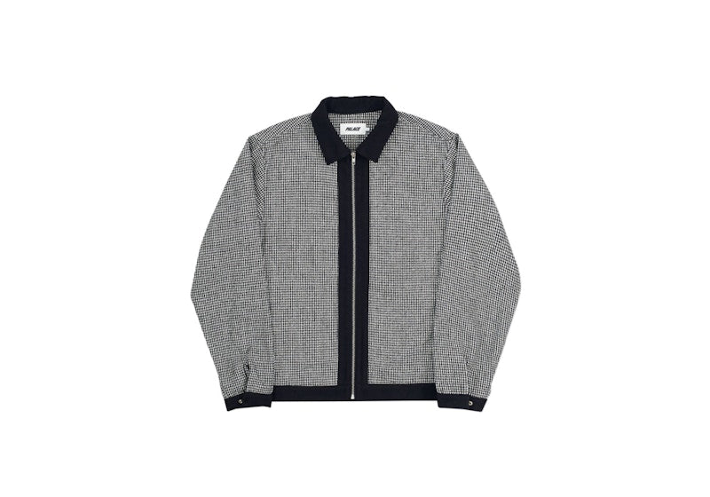 Palace Hound Zip Shirt Houndstooth Black/White