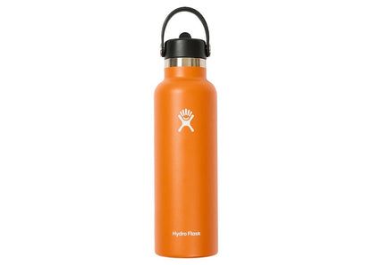 Palace Hydro Flask 21 Oz Standard Mouth With Flex Straw Cap Orange