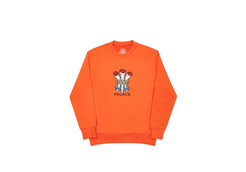 Palace Ich Bun Crew Dark Orange