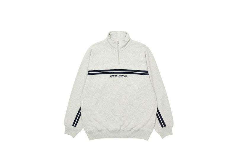 Palace Insert 1/4 Zip Grey Marl