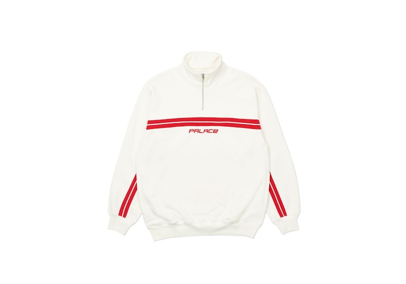 Palace Insert 1/4 Zip White