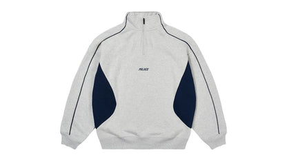 Palace Inserto 1/4 Zip Grey Marl