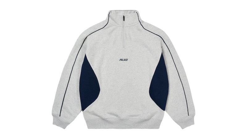 Palace Inserto 1/4 Zip Grey Marl