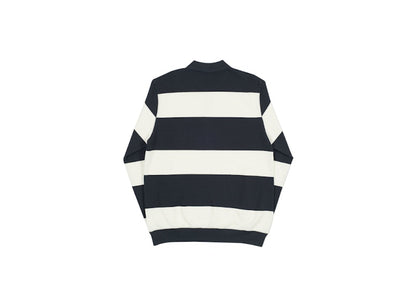 Palace J Stripe Crew Black/White