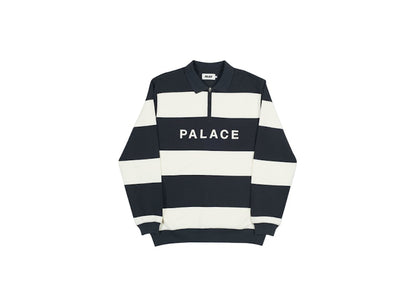 Palace J Stripe Crew Black/White