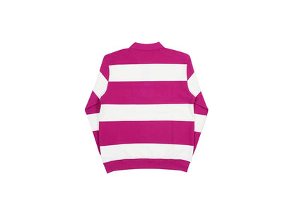 Palace J Stripe Crew Pink/White
