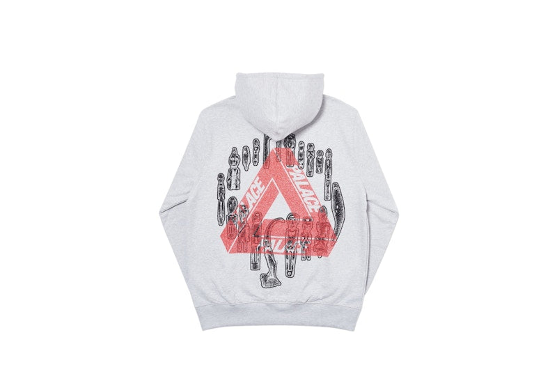 Palace Jheeze Hood Grey Marl