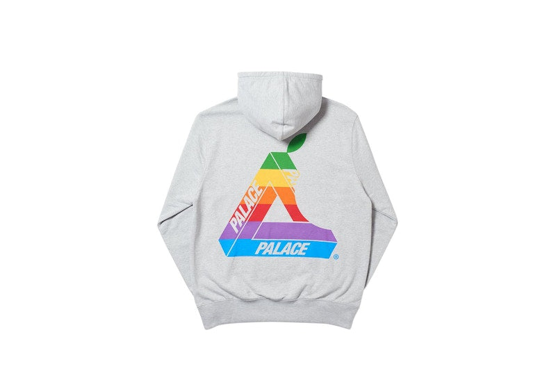 Palace Jobsworth Hood Grey Marl