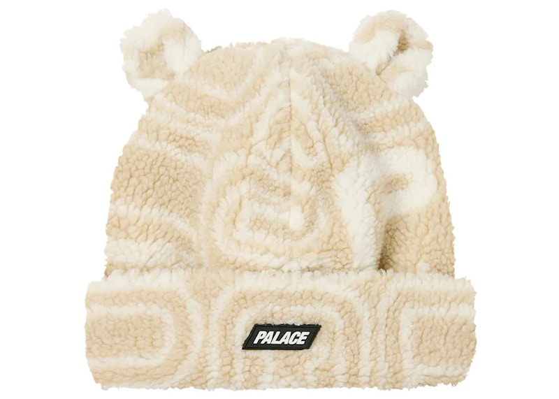 Palace Joyrex Fleece Ears Beanie Stone