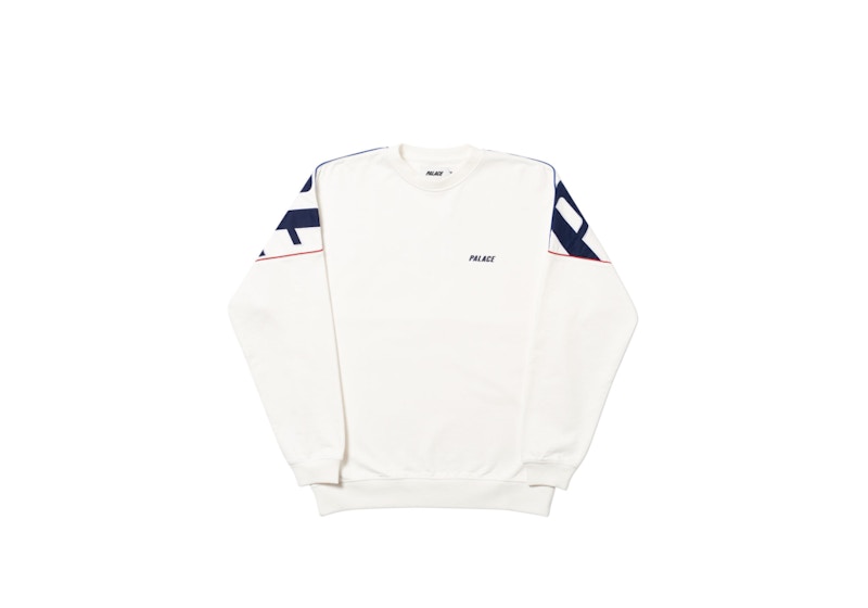 Palace Jumbo Drop Crew White