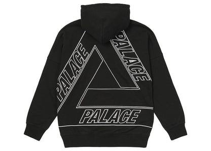 Palace Jumbo Tri-Ferg Drop Shoulder Hood Black