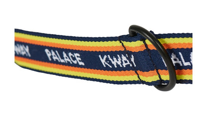 Palace K-Way Dog Collar Navy/Yellow Stripe