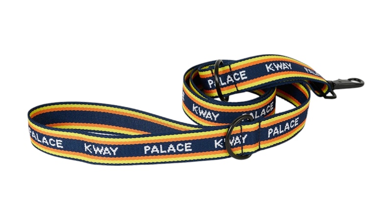 Palace K-Way Dog Leash Navy/Yellow Stripe