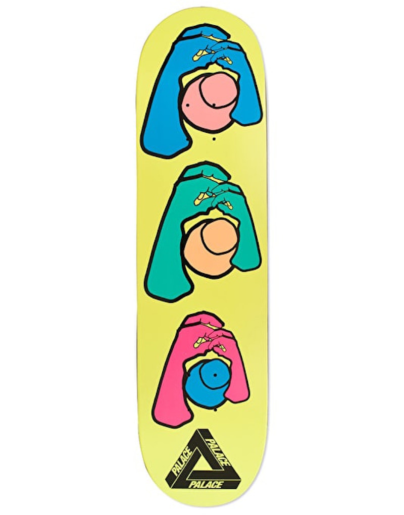 Palace Knight Skateboard Deck Yellow