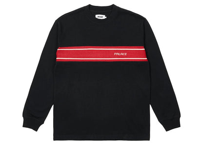 Palace Knit Block L/S Tee Black