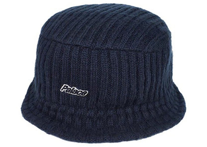 Palace Knitted Bucket Hat Navy
