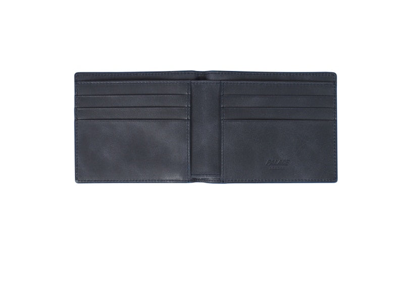 Palace Leather Billfold Wallet Blue