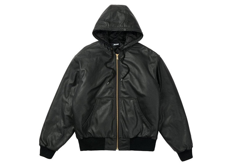 Palace Leather Bossy Jacket Black