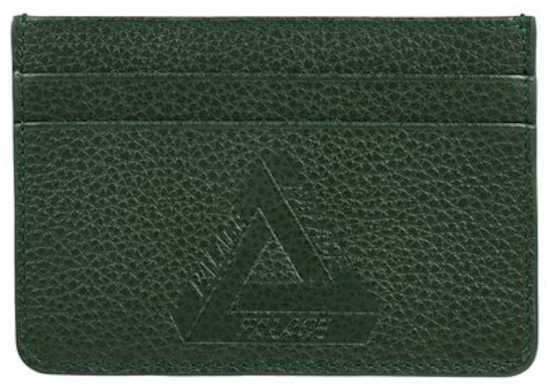 Palace Leather Card Holder Green