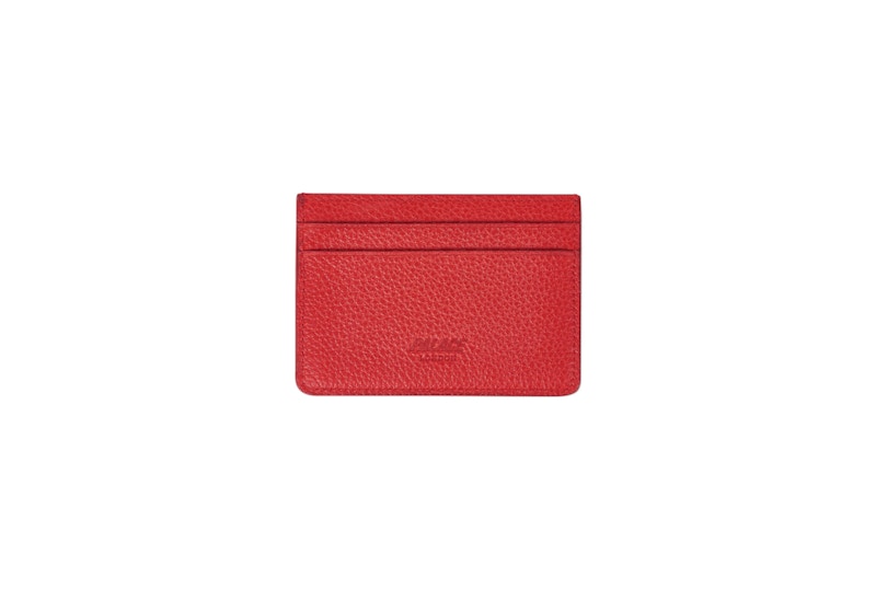Palace Leather Card Holder Red